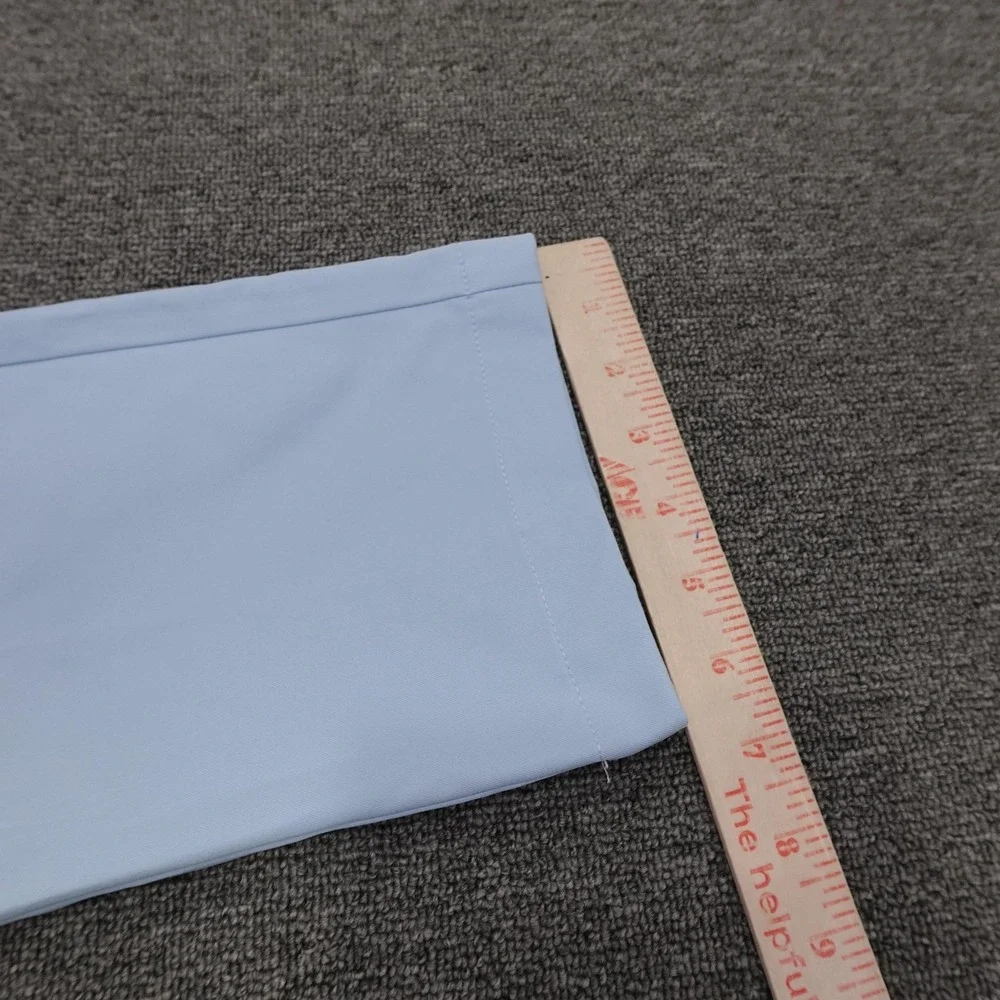 MAELREG Proflex Pants Mens 32x30 Light Blue Microfiber Chino Straight Leg Casual